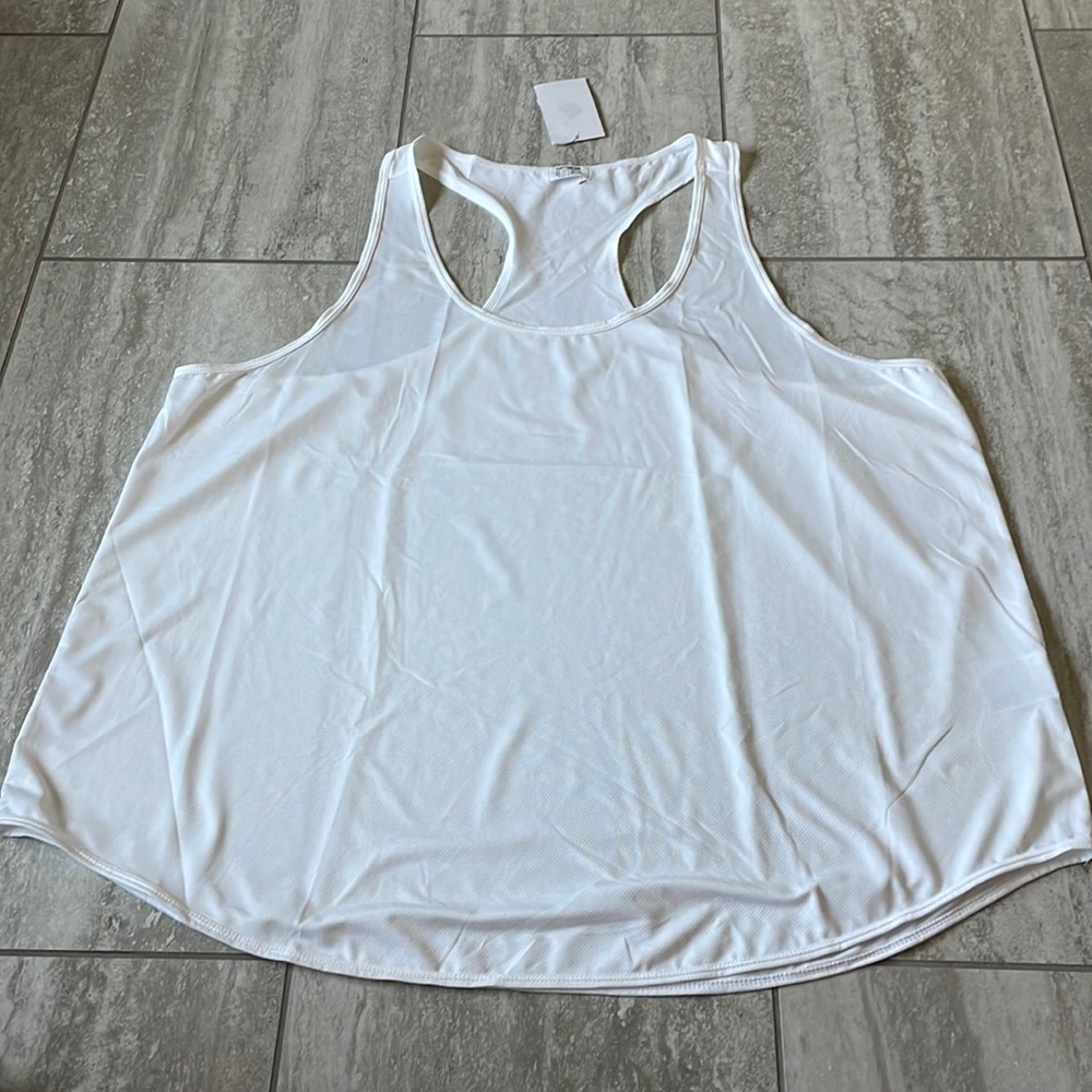 Cotton on Curve White Tank Top